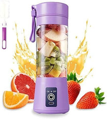 Rechargeable Portable Mini Juicer Blender – 6 Blades, 380ml