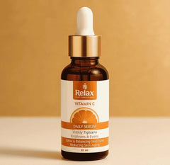 Relax Vitamin C Daily Face Serum – Brightening, Anti-Aging & Hydrating Formula For Healthy Radiant Skin (30ml)